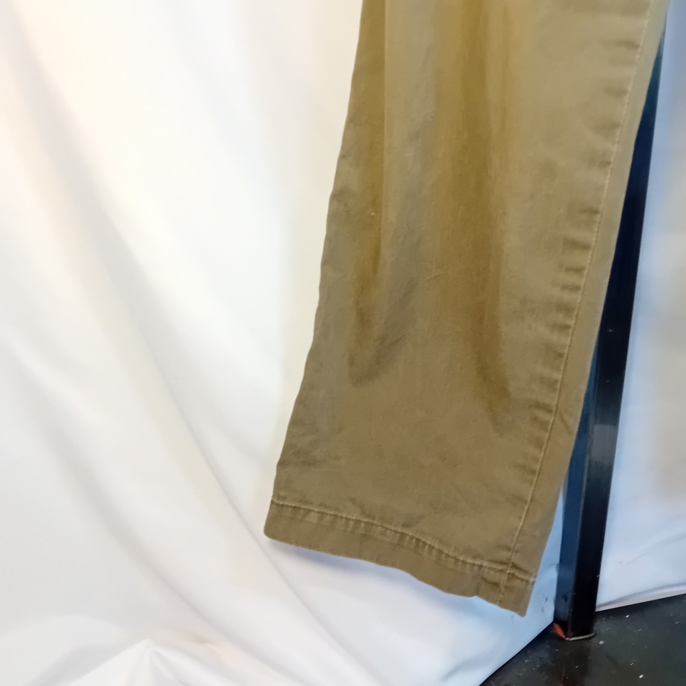 Women's Club Monaco High Rise Utility Chino Trouser Pants Straight Leg Olive 8 - Picture 10 of 16